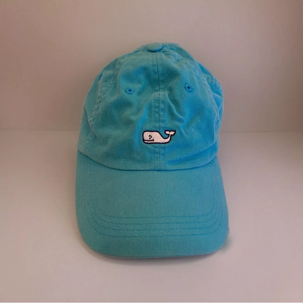 Vineyard vines hat with adjustable strap light blue/teal/aqua